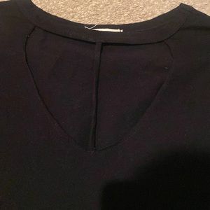 Cut out neck tshirt